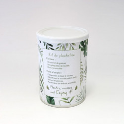 La canette à graines publicitaire est un kit de plantation complet, entièrement personnalisée en quadri à votre communication