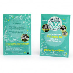 Sachet de graines personnalisés publicitaire, fleurs, aromatiques, légumes, goodies écologiques, objet pub nature