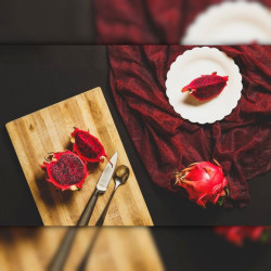 Pitaya sanguin, cactus nocturne du Costa Rica, Selenicereus ou Hylocereus costaricensis, fruit du dragon rouge