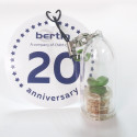 Personnalisation babyplantes avec cartonette ronde quadrichromie recto/verso - cadeau goodies original écologique BERTIN