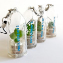Babyplante personnalisée par tampographie 1 couleur objet publicitaire goodies écologique mini plante cactus porte clé