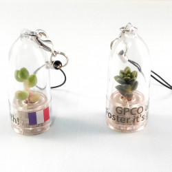 Babyplante personnalisée mini plante cactus goodies porte clé nature écologique cadeau client congrès séminaire