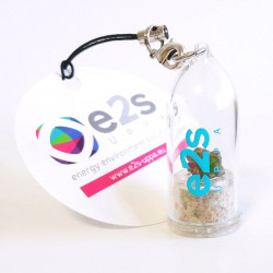 Objet publicitaire écologique, porte clé nature, goodies tendance, babyplante petite plante mini cactus personnalisation