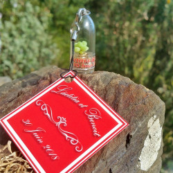 Mini plante cactus personnalisée cadeau invités mariage porte clé nature goodies écologique