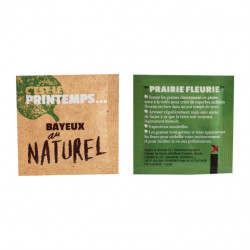 Sachet de graines personnalisés publicitaire, fleurs, aromatiques, légumes, goodies écologiques, objets pub nature