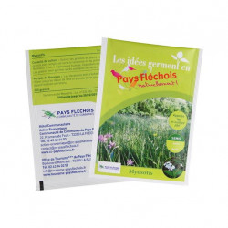 Sachet de graines personnalisés publicitaire, fleurs, aromatiques, légumes, goodies écologiques, objet pub nature