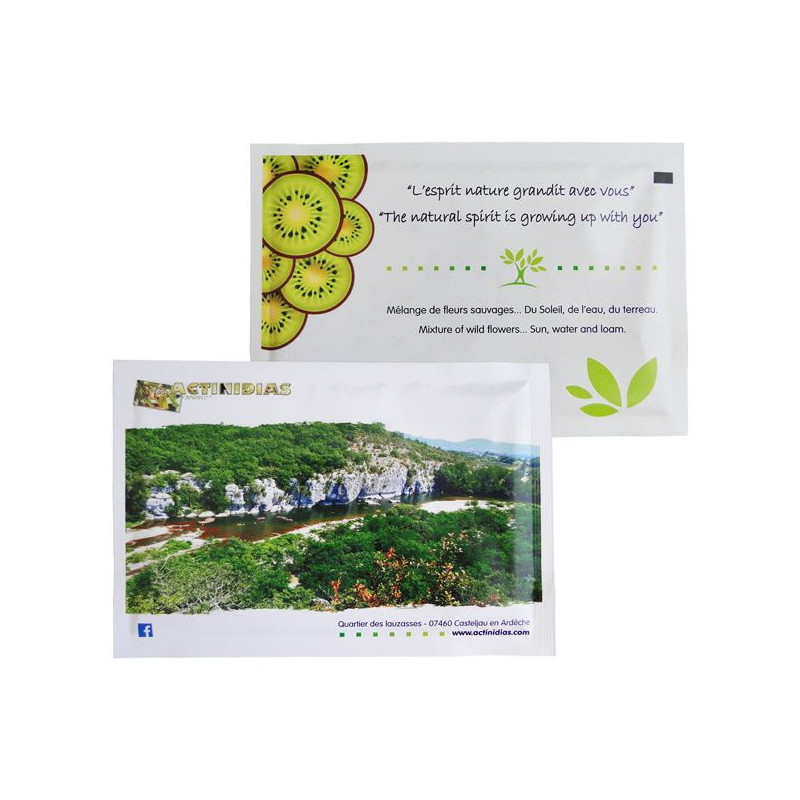 Sachet de graines personnalisés publicitaire, fleurs, aromatiques, légumes, goodies écologiques, objet pub nature Sachet de graines personnalisés publicitaire, fleurs, aromatiques, légumes, goodies écologiques, objet pub nature