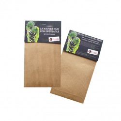Sachet de graines personnalisés publicitaire, fleurs, aromatiques, légumes, goodies écologiques, objet pub nature, papier kraft